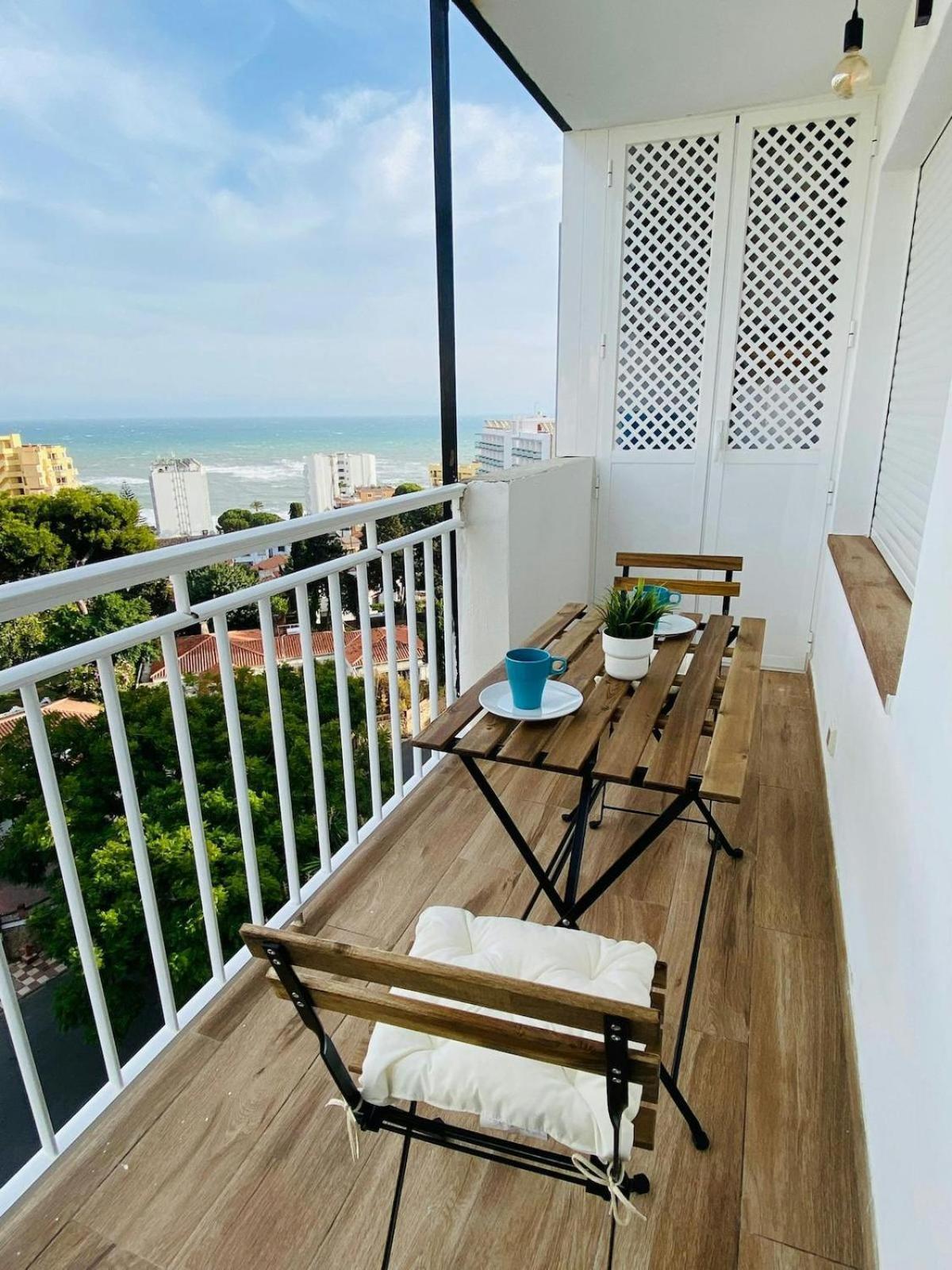 Moderno Apartamento con Vistas al Mar -Benalmádena Exterior foto